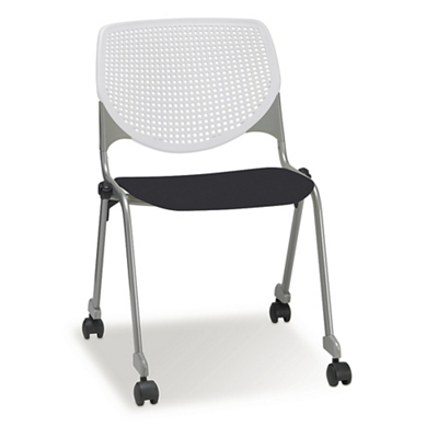 Figo Stack Chair with Polypropylene Seat and Casters
