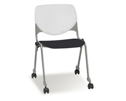 Figo Stack Chair with Polypropylene Seat and Casters