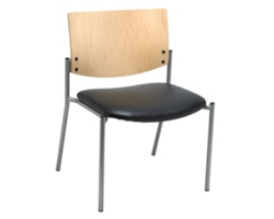 1300 Series Armless Big and Tall Guest Chair with Steel Frame | NBF