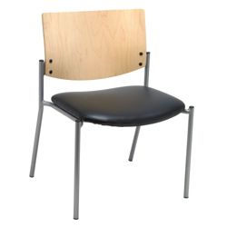 1300 Series Armless Big and Tall Guest Chair with Steel Frame