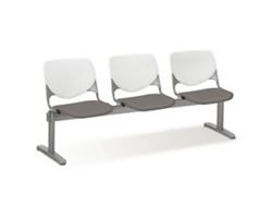 Figo Beam Seating with Three Fabric or Vinyl Seats