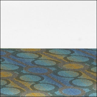 White Seat/Moody Blue Fabric
