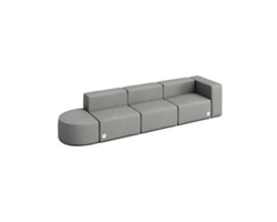 Traffic Modular Seating Sofa Lounge Set - 3pc.