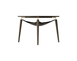 Scandinavian Curved Coffee Table - 30"W