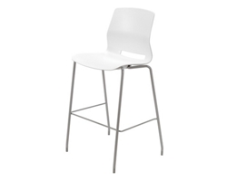 Imme Armless Poly Stacking Bar Height Stool