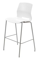 Imme Armless Poly Stacking Bar Height Stool