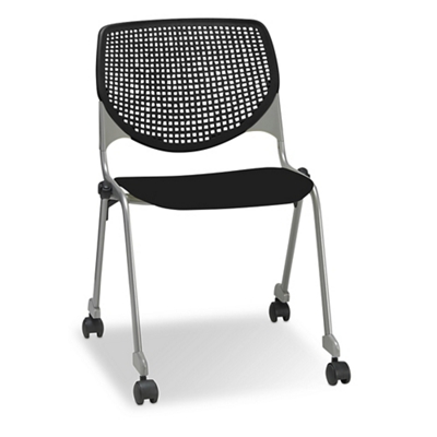 Figo Stack Chair with Polypropylene Seat and Casters