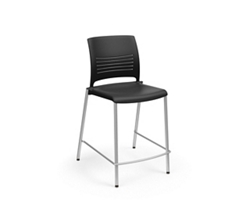 Strive Cafe Height Stool - Poly Seat & Back