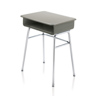 Plastic Top Adjustable Height Open Front Student Desk 24 W X 18