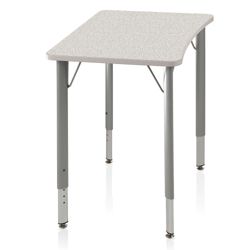 ADA Adjustable Height Four-Leg Hard Plastic Top Desk
