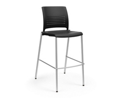 Four-Legged Armless Cafe Height Stool - 30"H