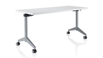 Pirouette Rectangular Flip-Top Training Table - 60"W x 30"D