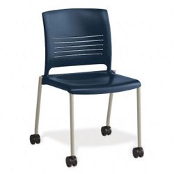 Armless Polypropylene Chair with Casters