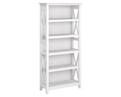 Key West 5 Shelf Bookcase with Adjustable Shelves -70"H
