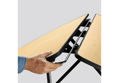 Uniframe Rectangular Folding Cafeteria Table w/ Black Frame
