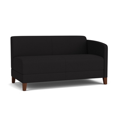 Social Left Arm Loveseat in Standard Upholstery