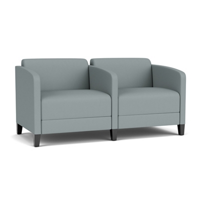 Social Two Seater with Center Arm in Standard Upholstery