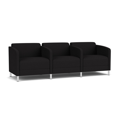 Social Three Seater with Center Arms in Standard Upholstery