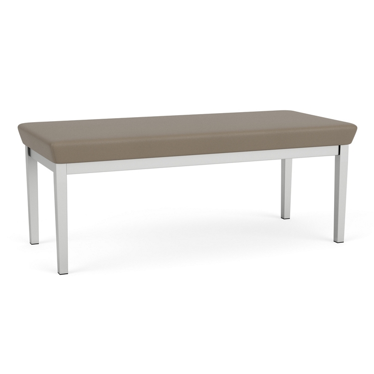 New Castle Steel Two Seat Bench with Standard Upholstery