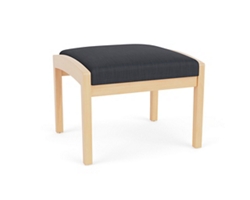 New Castle Wood 1 Seat Bench with Designer Upholstery