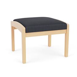 New Castle Wood 1 Seat Bench with Designer Upholstery