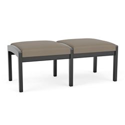 New Castle Wood 2 Seat Bench with Standard Upholstery