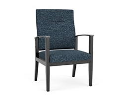 Mason Street Wood Oversize Patient Chair in Standard Upholstery