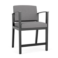 Mason Street Wood Oversize Hip Chair in Premium Upholstery