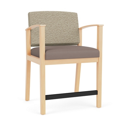 Mason Street Wood Oversized Hip Chair in Standard Upholstery