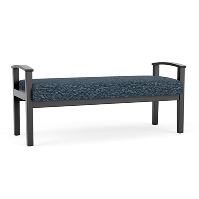 Mason Street Wood 2 Seat Bench in Standard Upholstery