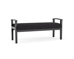 Mason Street Wood 2 Seat Bench in Standard Upholstery