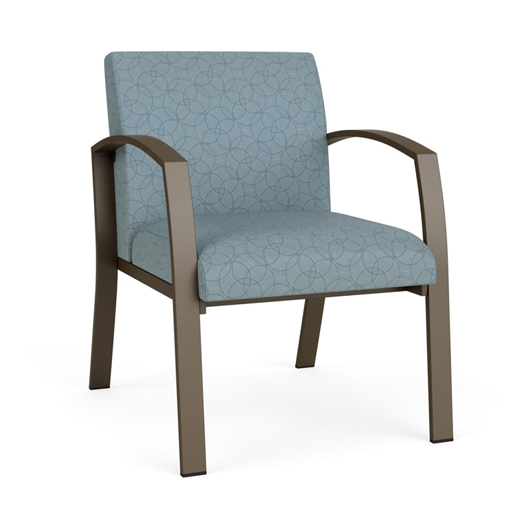 N chair X seat ペブルグレー Ensemble Guest Chair with Healthcare Vinyl