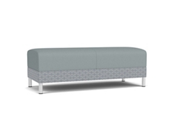 Social Two Seat Bench in Premium Upholstery