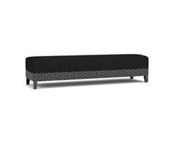 Social Three Seat Bench in Premium Upholstery