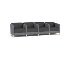 Social 4 Seats With Center Arms in Premium Upholstery