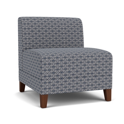 Social Armless Guest Chair in Premium Upholstery