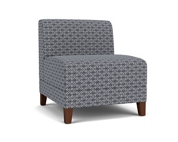 Social Armless Guest Chair in Premium Upholstery