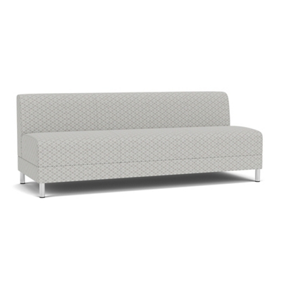 Social Armless Sofa in Premium Upholstery