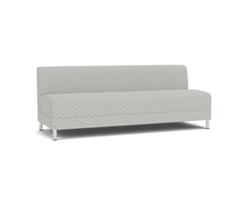 Social Armless Sofa in Premium Upholstery