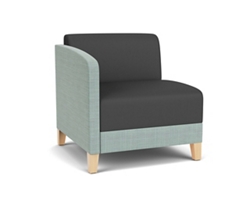 Social Right Arm Guest Chair in Premium Upholstery