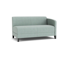 Social Left Arm Loveseat in Premium Upholstery