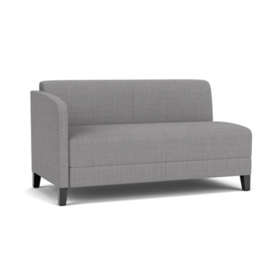 Social Right Arm Loveseat in Premium Upholstery