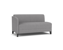 Social Right Arm Loveseat in Premium Upholstery
