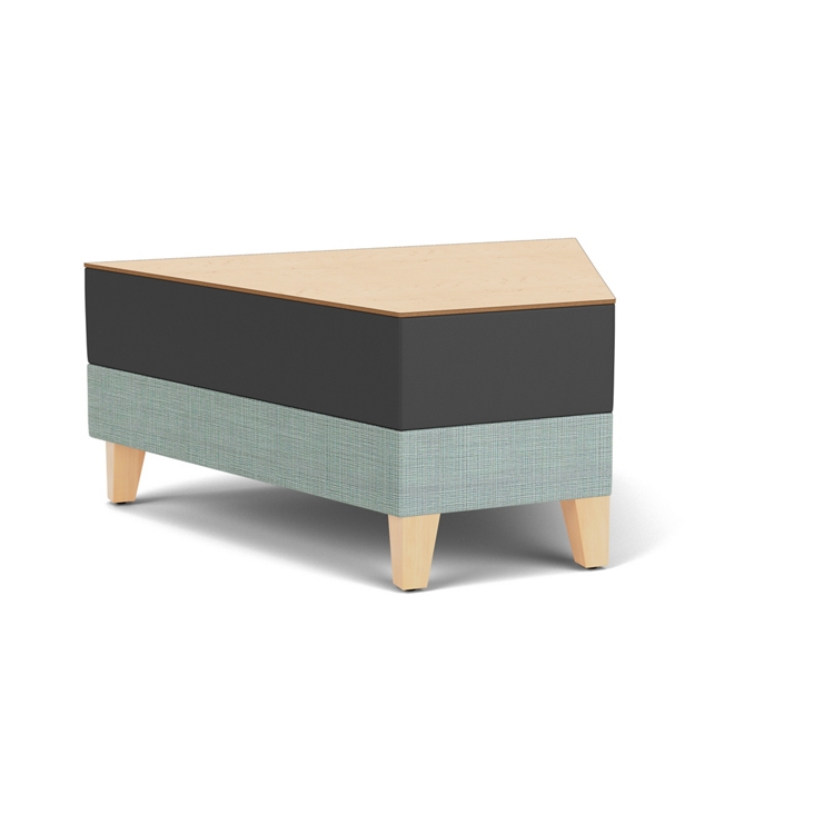 Social 45 Degree Wedge Table in Premium Upholstery