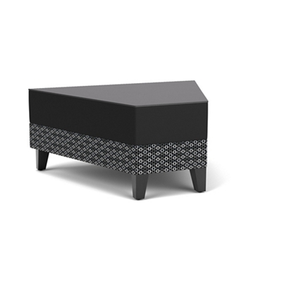 Social 45 Degree Wedge Table in Premium Upholstery