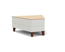 Social 45 Degree Wedge Table in Standard Upholstery