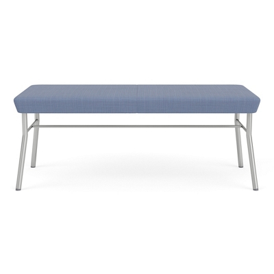 Mingle 2 Seat Bench in Premium Vinyl Upholstery