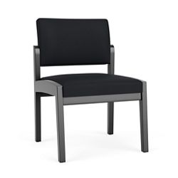 New Castle Wood Armless Guest Chair with Standard Upholstery