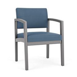 New Castle Wood Guest Chair with Arms with Standard Upholstery