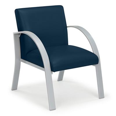Symphony Antimicrobial Vinyl Guest Chair with steel frame
